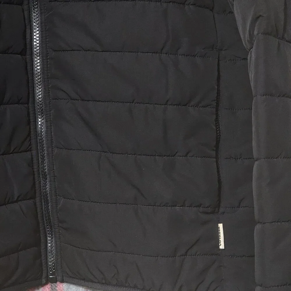 Voyager Black Men'sSize M Polar Fleece Lined  Puffer Jacket Warm Fall Winter